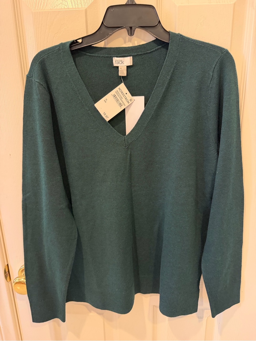 Nordstrom Rack Green V-Neck Sweater